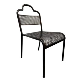 Contemporary Perforated Metal Side Chair