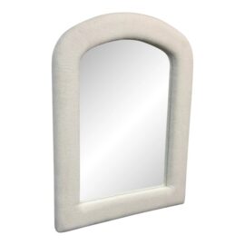 Contemporary Boucle Framed Wall Mirror