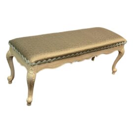 Custom Design French Country Upholstered Bench. Original Price: $700