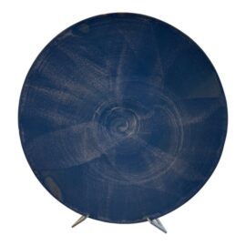 Contemporary Hand Thrown Ceramic Vessel + Paulo Goddard Cast Aluminum Stand