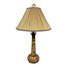 Vintage Wildwood Songbird Table Lamp