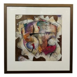 Eric Waugh "Seco" Abstract Reproduction Print, Framed