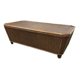 Organic Modern Bamboo + Cane Coffee Table