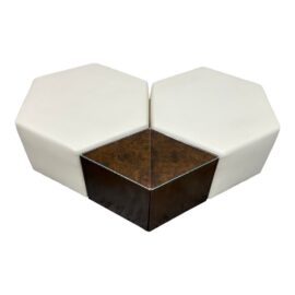 Michael Merrill Design Studio Ottomans + Side Tables, Set of Four