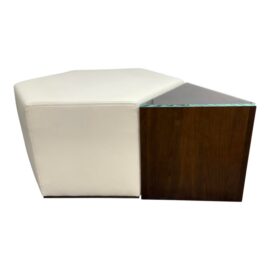 Michael Merrill Design Studio Ottoman + Side Table Set