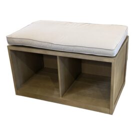 Pottery Barn Ryland Banquette Weathered Gray Seat + Cushion. Original Price: $550