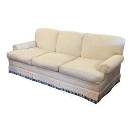 Ann Lowengart Custom Design Traditional Skirted Sofa. Original Price: $9,000