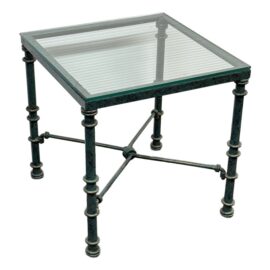 Vintage Giacometti Style Iron Side Table