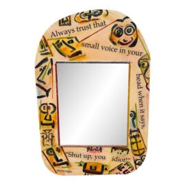 Circa 2008 Michael Lipsey "That Small Voice" Original Art Mirror