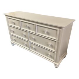Classic White Seven Drawer Dresser
