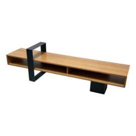 Factory 1 Custom Vertebrae Bamboo + Steel Coffee Table. Original Price: $2,600