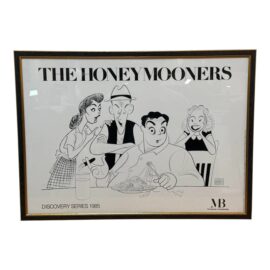 Circa 1985 Al Hirschfield Poster Print "The Honeymooners"