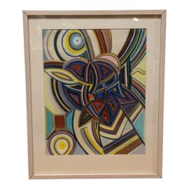 Peter Scavullo "Union of Center Crown" Pastel, Limited Edition Print 10/90, Framed