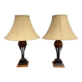 Vintage Mid 20th Century Robert Abbey Table Lamps, a Pair