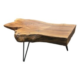 Ambrose Woodworks Walnut Slab Coffee Table. Original Price: $1,400