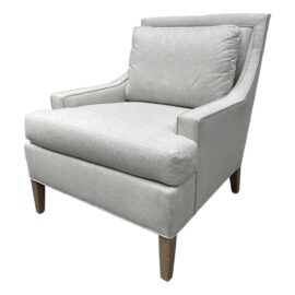 NEW Custom Design Dove Gray Wool Felt Lounge Chair. Original Price: $1,400