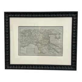 Professionally Framed Map of the Adriatic Sea, Alps, Ligurian Sea