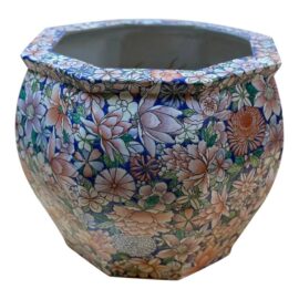 Vintage Chinese Koi Pot or Planter