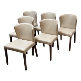 Crate & Barrel Curran Dining Chairs, Set of Six. Original Price: $3,900