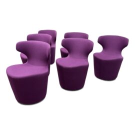 Naoto Fukasawa for B & B Italia Mini Papilio Chairs, Set of Six.  Original Price: $12,940