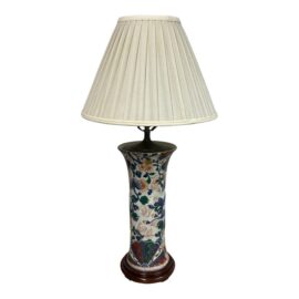 Chinese Porcelain Trumpet Vase Lamp