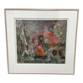 Circa 1991 Florence Yoshiko Montgomery "Bringing in the Harvest", Signed + Dated