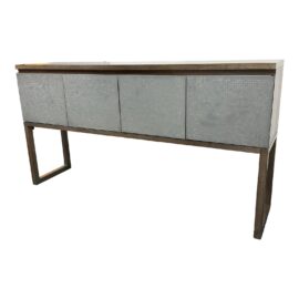 NEW Debra Weninger Design Benton Buffet With Lacquered Metal Circuit Board Doors. Original Price: $23,750