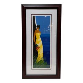 Circa 2002 Emile Bellet Adossee a La Mer Lithograph Artist Proof Edition 65/100