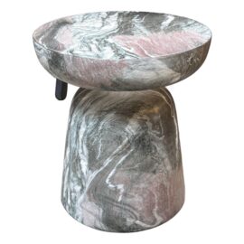 Atelier International Vini Faux Marble Side Table