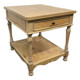 Fine Furniture Design Cerused Wood Side Table. Original Price: $860
