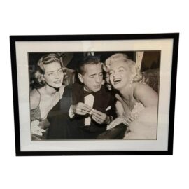 Lauren Bacall + Humphrey Bogart + Marilyn Monroe Framed Print