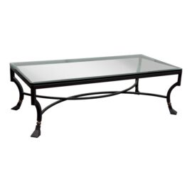 Kreiss Furniture Palomino Iron + Glass Coffee Table. Original Price: $2,000