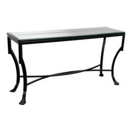 Kreiss Collection Palomino Glass + Iron Console. Original Price: $5,750