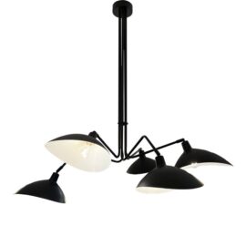 Zuo Modern Dresden Five Arm Black Chandelier. Original Price: $760