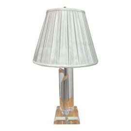 Mid 20th Century Ritts Los Angeles Astrolite Lucite "Crystal" Prism Table Lamp. Original Price: $1,100