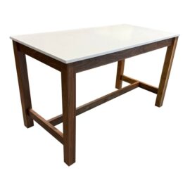 Room & Board Linden White Quartz + Walnut Dining Table. Original Price: $2,500