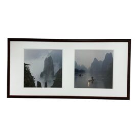 Circa 1998 Anne Lu Li River & Mount Huang Dual Exposer Photography - Signed, Titled, + Dated