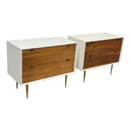Organic Modernism Siena Side Dressers, a Pair. Original Price: $4,300