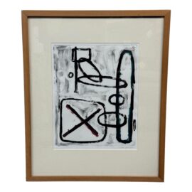 Tania Goodman Vintage Framed Abstract X & O'S + Signed