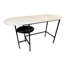 Four Hands Viv Marble + Iron Oval Desk. Original Price: $1,500