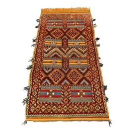 4ft × 7ft5in Vintage Glaoui Tribal Moroccan Rug. Original Price: $2,200