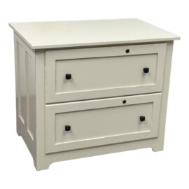 Eggshell Two Drawer File Cabinet