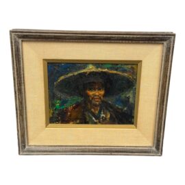 Vintage Clarence McGrath (1938-2007) Original Oil Painting Portrait