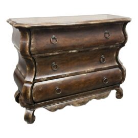 Hooker Furniture Three Drawer Shaped Chest of Drawers. Original Price: $2,200