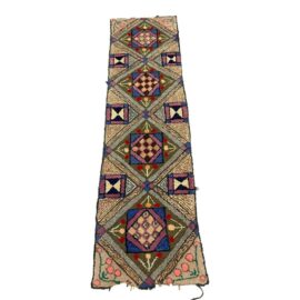 1ft9in X 7ft4in Circa 1930's American Hook Geometric Runner. Original Price: $1,500