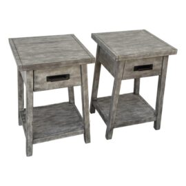 Pottery Barn Mateo Nightstands, a Pair. Original Price: $600