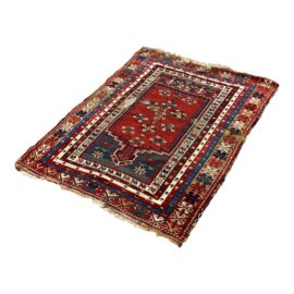 4ft5in X 3ft5in Circa 1880 Turkish Bergama Area Rug