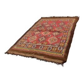 5ft3in X 7ft 3in 19th Century Uzbek, Afghanistan Area Rug