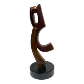 Circa 1998 Douglas Brett Bronze Dancer Holding Head