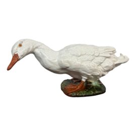 Vintage French Bavent Faience Terracotta Goose